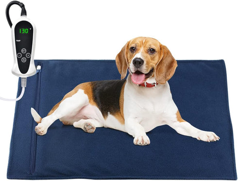RIOGOO Pet Heating Pad, Electric Indoor Warming Mat for Dogs and Cats, Auto Power Off, X-Large: 28" x 18"