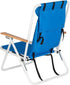 Generic 5 Beach Chairs for Adults, Level Adjustable Positions Beach Chair with Headrest, Cup Holder, Towel Rack