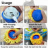 Interactive Cat Toy with Moving Ball and Sound Motion-Activated Play Mat with Hidden Ball Fun Hunting Toy for Indoor