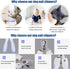 Bygytyo Pet Washing Bathing Grooming Gloves - 3 in 1 Hair Remover Brush and Nail Clippers Kit