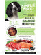 Simple Food Project Beef & Salmon Recipe, Freeze Dried Raw Food for Dogs, 24 oz