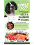 Simple Food Project Beef & Salmon Recipe, Freeze Dried Raw Food for Dogs, 24 oz