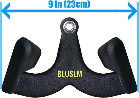 LAT Pull Down Bar for Cable Machine - T Bar V Bar Attachments for Strength Training, Back and Tricep