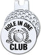 Hafhue Hold in One Club Golf Ball Marker with Magnetic Hat Clip, Funny Golf Accessories Gift for Men Women