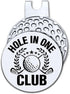 Hafhue Hold in One Club Golf Ball Marker with Magnetic Hat Clip, Funny Golf Accessories Gift for Men Women