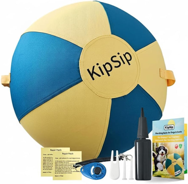 KipSip Herding Ball for Dogs 18 Dog Training Ball with Handles for Medium
