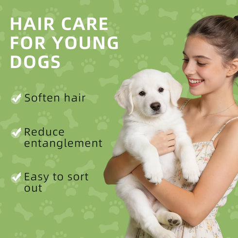 8 Puppy Shampoo for Puppies Weeks Old, Gentle Tearless Dog Shampoo for Smelly Dogs, Deodorizing Dog Shampoo with Aloe
