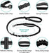 Philorn Heavy Duty Bungee Dog Leash, 6-7FT Tactical Adjustable Leash for Large Dogs with 2 Padded Traffic Handles, Black