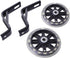 Garneck Bike Holder 2pcs Training Wheels Stabilizer Mute Flashing Wheel for 12 Inch Bracket Kids Bikes (Black)
