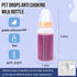 ASEVAT 5 oz 3PackPet 3pcs Feeding Bottle, Anti-Choking Puppy Feeder Design,with Replaceable and Reusable Silicone