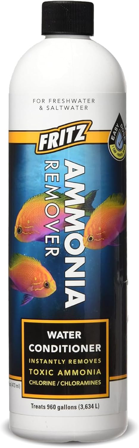 Fritz Aquatics ACCR Water Conditioner, 16-Ounce to Instantly Remove Toxic Ammonia and Chlorine for Aquariums