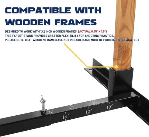 Highwild Adjustable Target Stand Base for Paper Shooting Targets - H Shape - USPSA/IPSC Practice