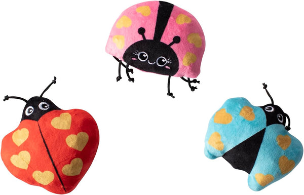 Fringe Studio Plush Dog Toy Set - Buggy for You, Small 3 Piece, Pet Shop Collection