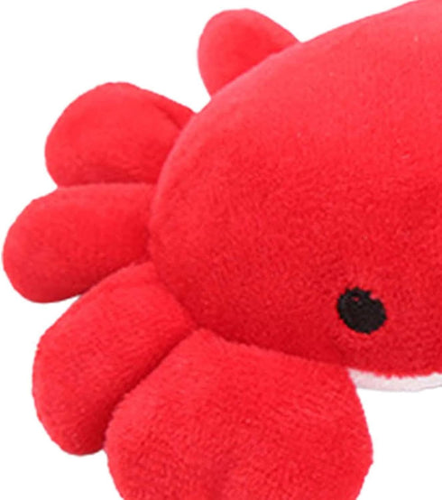 Red Crab Pet Toy, Durable Squeaky Dog Toys for Large, Medium, Small Dogs, Chew Toys, Stuffed Dog Toys