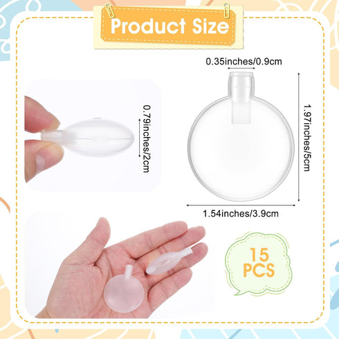 Wanmu 15Pcs 40mm Squeakers for Dog Toys, Replacement Dog Toy Squeakers Noise Maker Insert Replacement for Pet Supply
