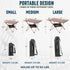 Backpacking, Alpcour Portable Camping Table Lightweight, Compact Folding Side Table in a Bag with Aluminum Top & Heavy
