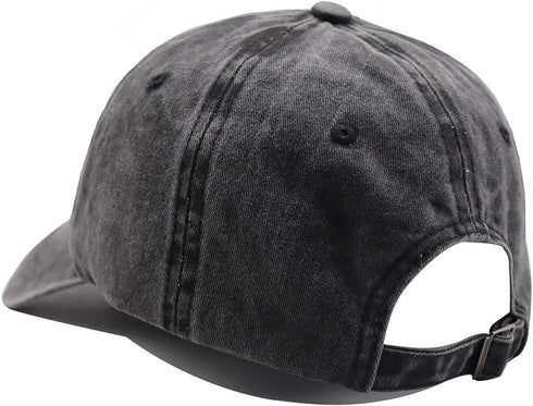 Skeleton Hand Hat, Skull Finger Baseball Cap Adjustable Washed Distressed Denim for Men Women