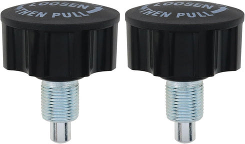 M18 Pop Pull Pin Knob Adjustment, Fitness Equipment Pop Pull Pin Knob for Bicycle Equipment, Black 2PCS