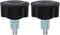 M18 Pop Pull Pin Knob Adjustment, Fitness Equipment Pop Pull Pin Knob for Bicycle Equipment, Black 2PCS