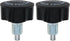 M18 Pop Pull Pin Knob Adjustment, Fitness Equipment Pop Pull Pin Knob for Bicycle Equipment, Black 2PCS
