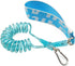 7FT Chew Proof Stretch Dog Leash Cable, Reflective Anti-Pull with Soft Wide Nylon Handle for Small Dogs, Blue