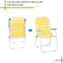 HEPMIMZHU 2 120kg Pcs Folding Portable Beach Chair, High Back Low Seat Lightweight Beach Chairs for Beach Tent Camping