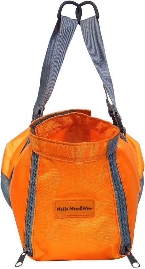 Cinf Cat Nail Clipping Grooming Restraint Bag, No Scratching for Bathing, Orange, M