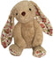 Plush Multi-Squeaks and Crinkle Dog and Cat Toys by Pet Lou, 15-Inch Rabbit in Brown