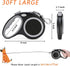 30 FT Retractable Dog Leash for Medium Large Dogs up to 77 lbs; Heavy Duty No Tangle, Large