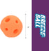 (1 Count, 3, Multipet Breeze Balls for Dog - Bevel Tech Interactive Dog Toy w/Holes for Breathing - Flotable Ball