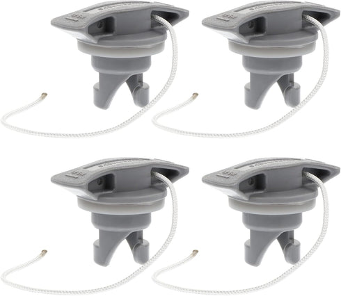 SEWACC 4pcs Air Valve - Inflatable Boat Spiral Air Plugs Replacement Kayak Screw Valve Cover for Rubber Dinghy