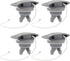 SEWACC 4pcs Air Valve - Inflatable Boat Spiral Air Plugs Replacement Kayak Screw Valve Cover for Rubber Dinghy