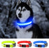 YFbrite Ultra Light Adjustable LED Dog Collar, Rechargeable Glowing in The Dark for Small, Medium, Large Dogs, Blue