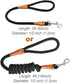 6 FT Rope Dog Leash, Soft Strong Braided Leash with Leather Tailor Connection, Pet Leash for Small Medium Large Dogs