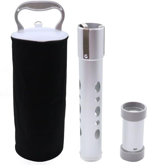 HOW TRUE Golf Ball Shag Bag with Aluminum Handle - Holds up to 70 Balls