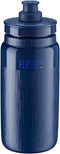 ELITE Fly Tex Cycling Water Bottle 550ml Dark Blue Ultra-Lightweight, BPA-Free, Easy-Squeeze