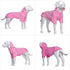 Lovelonglong Blank Basic Hoodie Sweatshirt for Dogs, 100% Cotton, Fits Small to Large Dogs (Pink M)