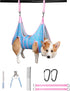 HOONHERY Dog Grooming Hammock, Hanging Harness Holder for Nail Clipping/Trimming, Strap Restraint for