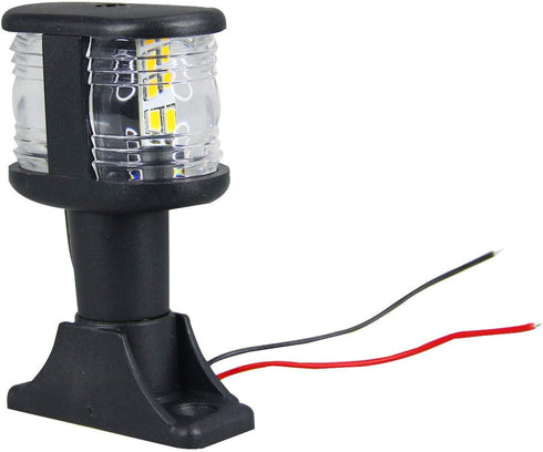 Pactrade Marine 12V LED Light - 3 7/8" Stern Light, Anchor Light, Masthead Navigation Light for Boats, Pontoons, Yachts