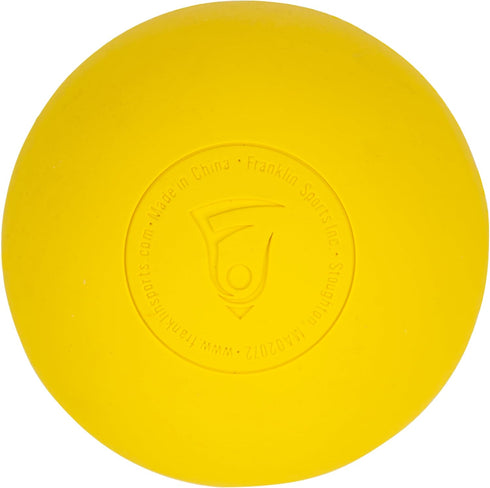 63mm Franklin Sports Lacrosse Balls - Official Size Lax Balls for Practice - Rubber Outdoor Lacrosse Balls - Great