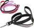 Scicalife PU Leather Dog Leash, Colorful Walking Leash with Sparkly Studded Rhinestone for Cats or Dogs (Black)