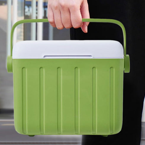 Generic 6L Pack Insulated Camping Cooler Portable Cooling Chest with Ice | Soft-Sided Fridge Bag for Road Trips