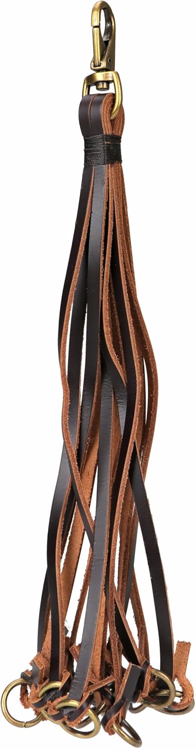 TOURBON Dove Hunting Gear Leather Carrier Duck Strap, Waterfowl Belt with 12 Drops