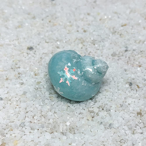 Opaeroo 1.1-5cm 2.7-3cm Snow Painted Hermit Crab Shells for Home Decorations Hermit Crab Supplies and DIY Crafts