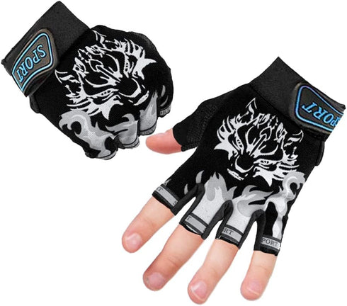 Luwint Kids Sport Gloves for Cycling, Fishing, and Workout, Ages 4-12