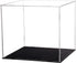 evron Display Case for Collectibles Assemble Clear Acrylic Box Alternative Glass Case for