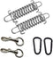 Dog Leash with Metal Shock Absorbing Spring Buckle, Heavy Duty Steel Tent Rope Fixed Buckle for Outdoor Training