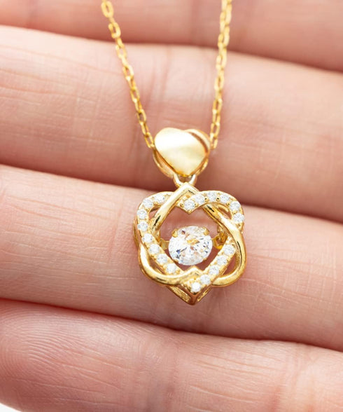 Generic Cool Fiancee Gifts, You're My Lobster, and I'm so Grateful to Have Found, Perfect Birthday Heart Knot Gold