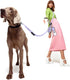 Hands Free Dog Leash - 8.2ft Multifunctional Crossbody Rope for Dogs Walking (Purple)