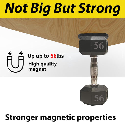 WEDNBR 56 lbs Gun Magnet .Magnetic Mount for Car, Truck, Desks, Safes&Walls, Indoor Racks,HQ Rubber Coating,Concealed